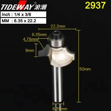 Zminzidao1.4X3.8 Tideway над фреза для отделки кромки бит 1/" 1/2" хвостовик фреза для дерева прямой конец насадка-триммер для промывания и подравнивания Бисероплетение бит - Длина режущей кромки: Zminzidao1.4X3.8