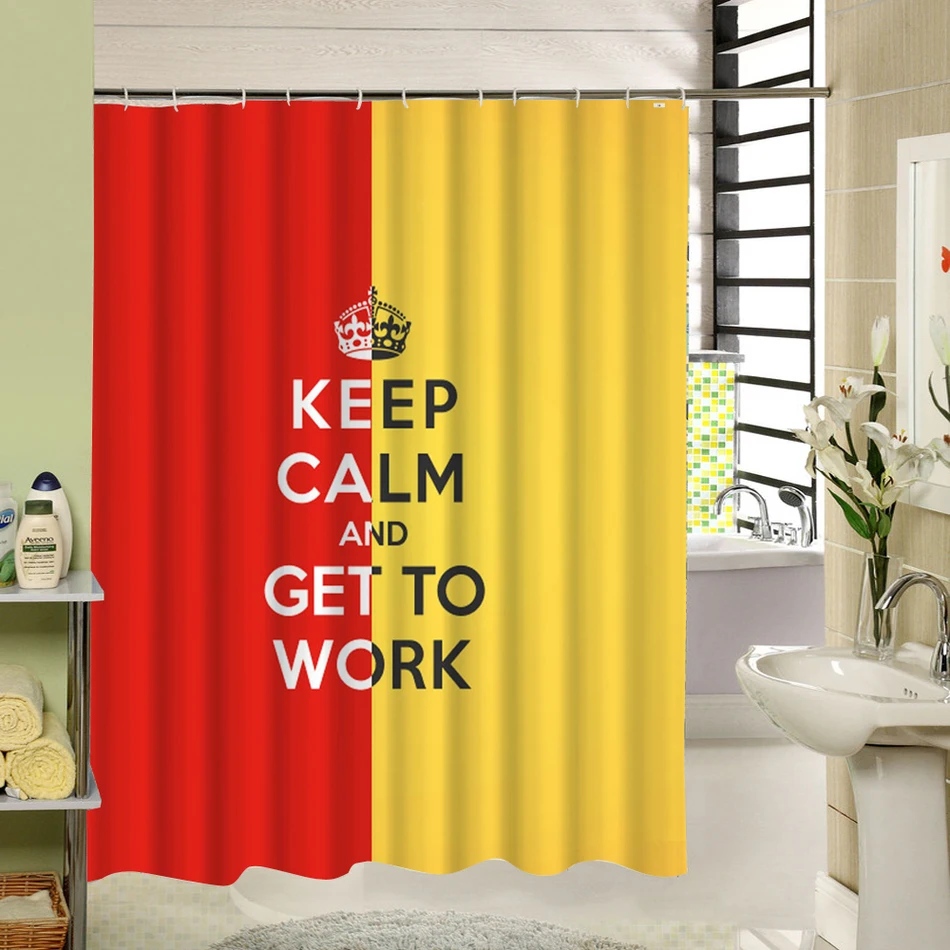 Новинка 2017 года Заказная ткань занавеска для душа Водонепроницаемая анти