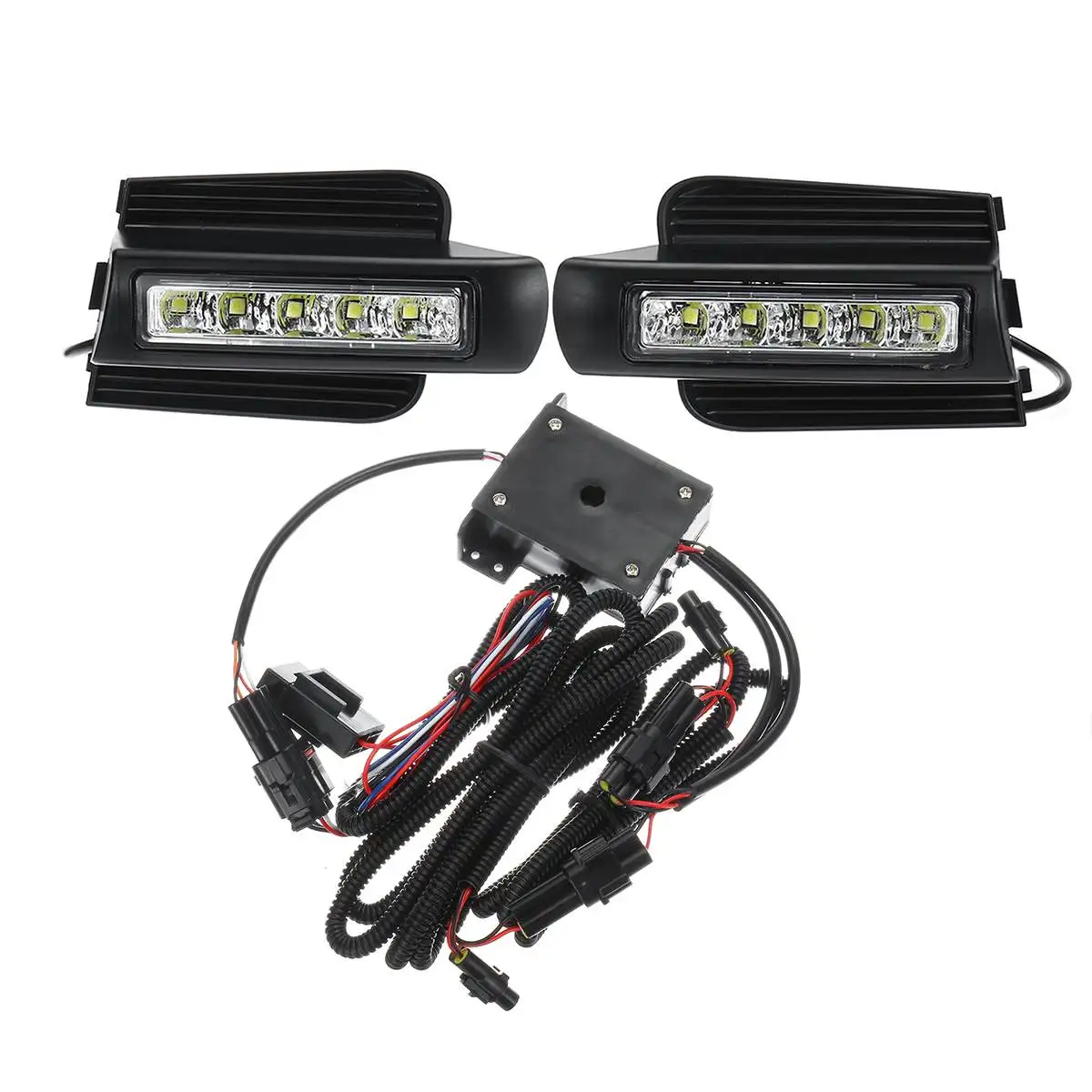 Автомобильные светодиодные дневные ходовые огни для Toyota Prado 120 LC120 GRJ120 2003 ~ 2009