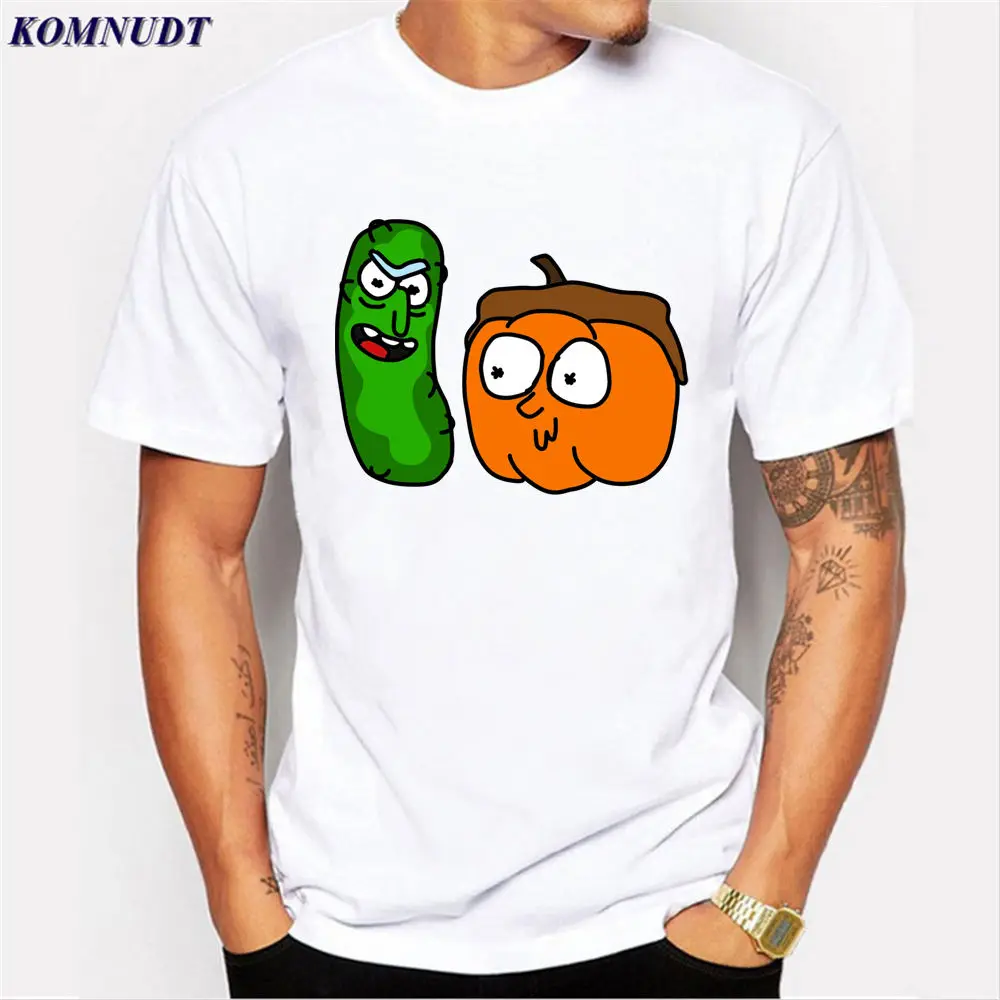 2018 Новое поступление футболка Homme Рик Morty Для мужчин аниме женская и Морти плюс