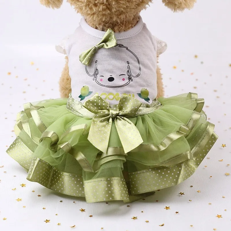 Платье для чихуахуа собака платье Костюмы для собак Chiwawa одежда Йорки Чихуахуа платья Cat лето маленькая собака кружевное платье принцессы для девочек