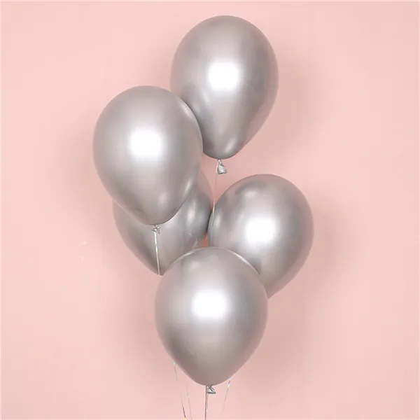 

15pcs 12inch New Glossy Metal Pearl Latex Balloons Sets Thick Chrome Metallic Colors Inflatable Air Balls Globos Birthday Party