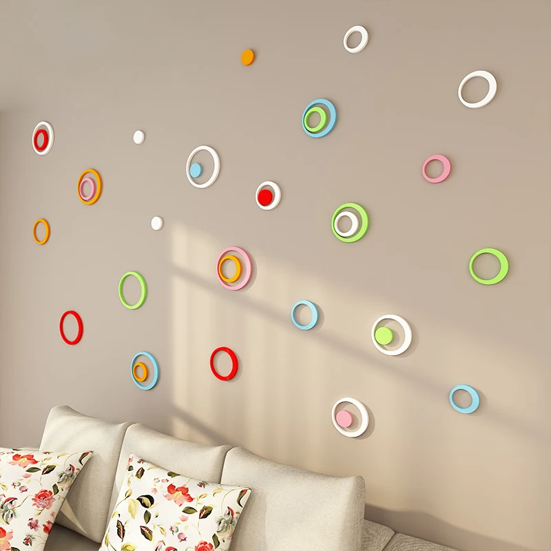 Настенная 3D наклейка со съемными звеньями настенная Постер сделай сам для