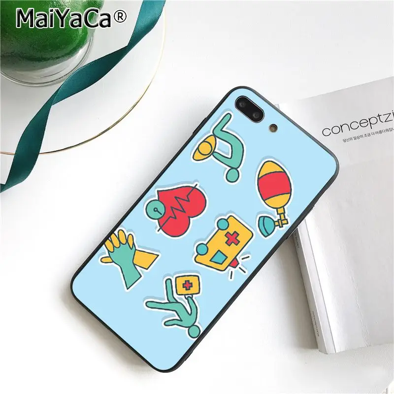 MaiYaCa медицинский чехол для телефона с сердцем для iphone 11 Pro 11Pro MAX 8 7 6 6S Plus X XS MAX 5 5S SE XR 10 чехлов