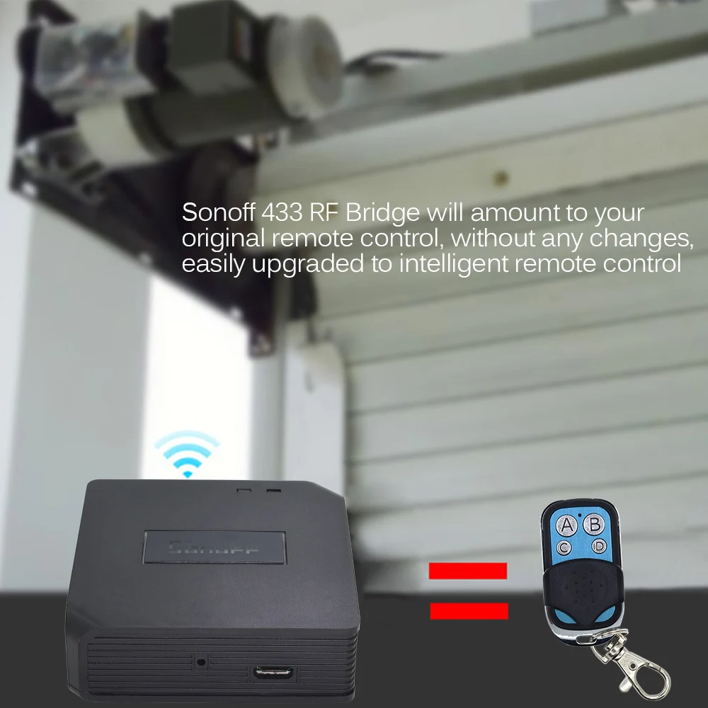 Sonoff RF Bridge 433 WiFi беспроводной выключатель умный дом пульт дистанционного