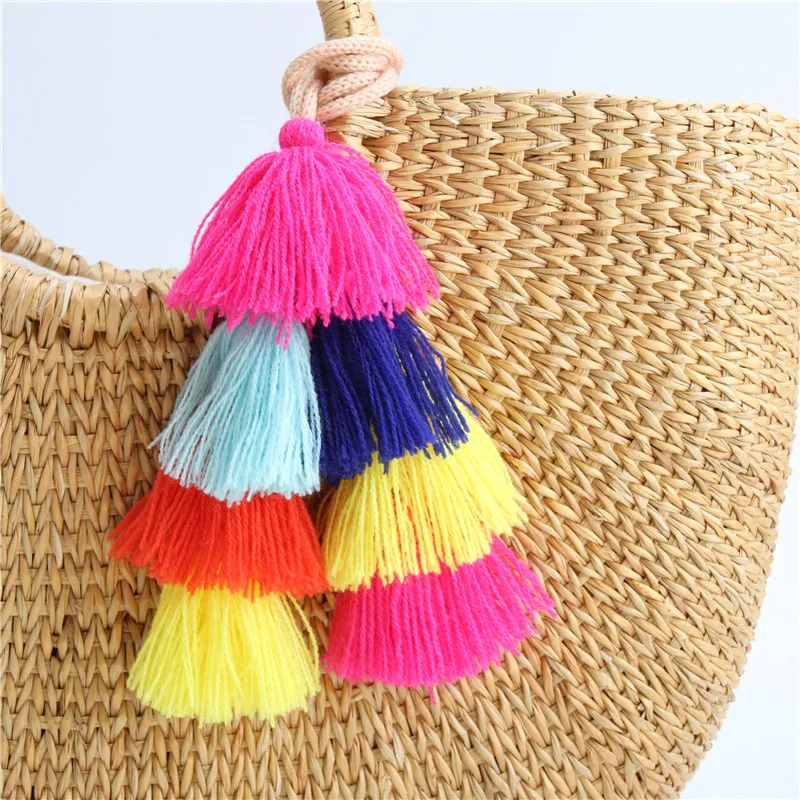 1 шт. подвески сумочки с кисточками Висячие ювелирные изделия помпоном женские