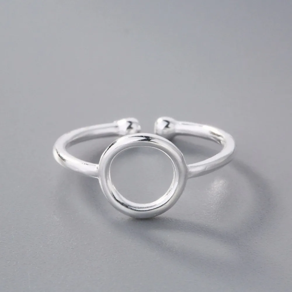 Cxwind двойные круглые кольца с шариком открытое круглое кольцо для женщин и