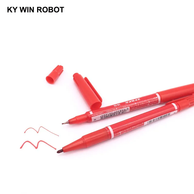 Красный CCL анти травления печатной платы маркер чернил Двойная Ручка DIY PCB ремонт