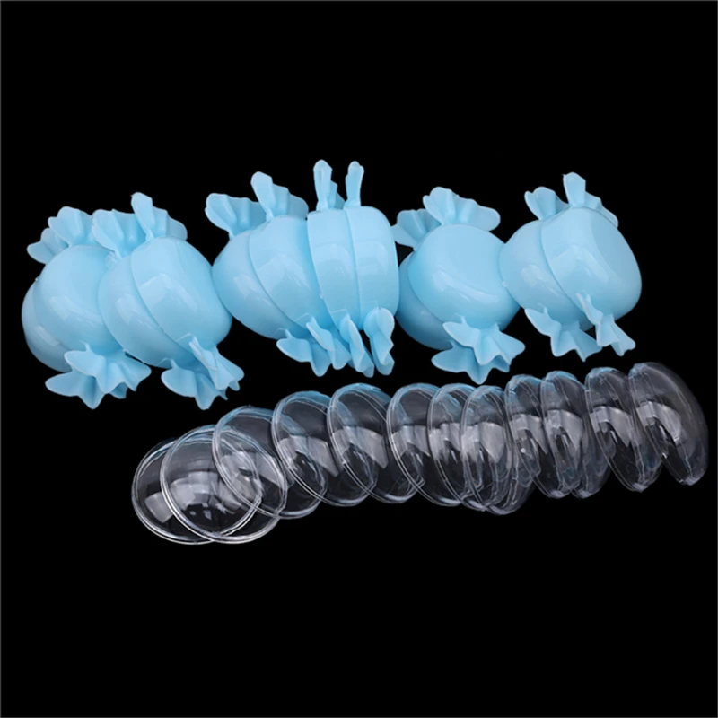 12 шт./упак. прозрачные коробки для конфет милый пластиковый контейнер хранения