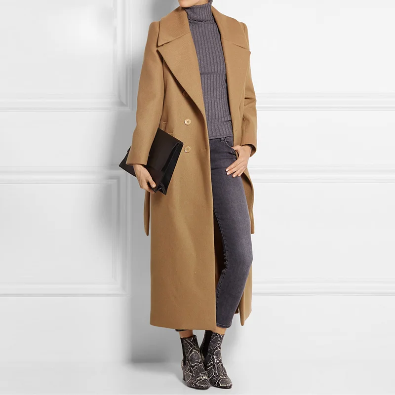 Женская зимняя куртка 2019 осень мода теплая шерстяная смесь пальто Женщины