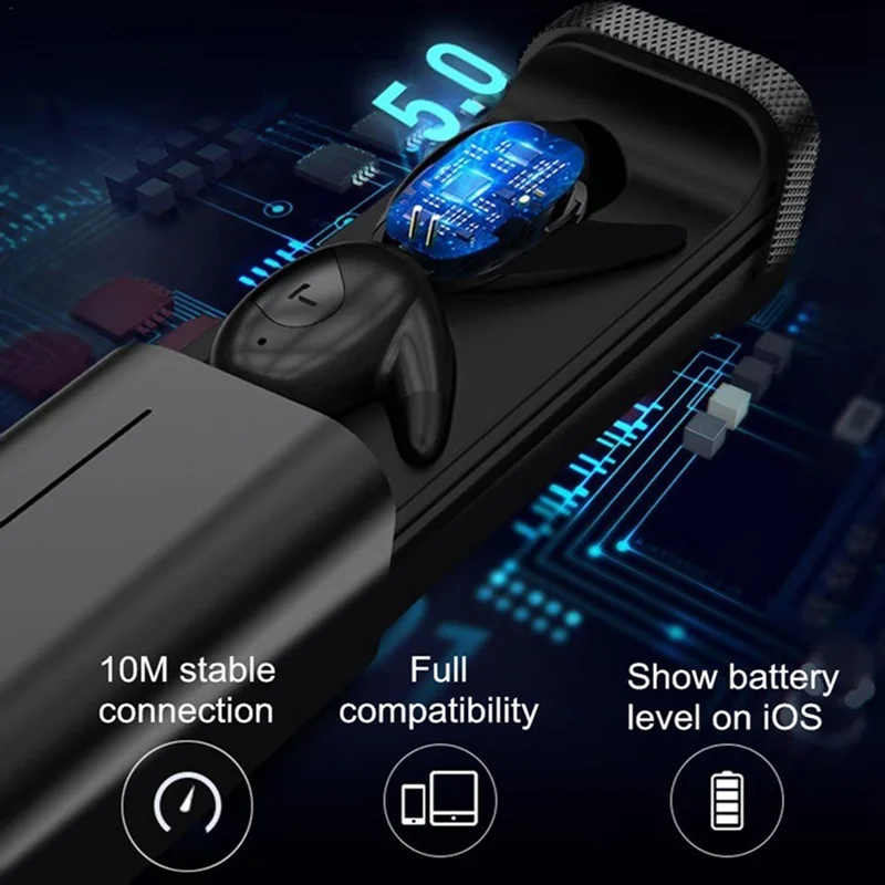 VTIN мини Беспроводной Bluetooth наушники 5 0 стерео вкладыши Водонепроницаемый