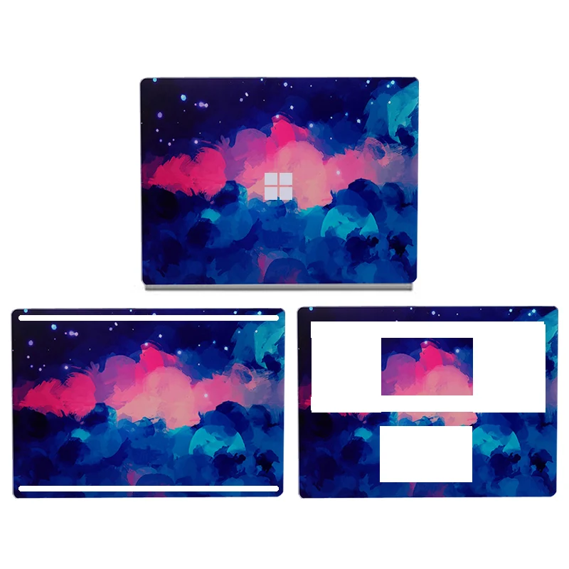 Окрашенная серия ночного неба наклейка для ноутбука для microsoft Surface Book 2 13,5 ''Лунная наклейка s для поверхностной книги 2 15 дюймов