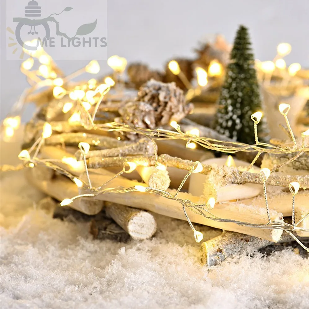 Светодиодный блок гирлянды 10 метров 300 светодиодный Медь Фея Вечерние огни