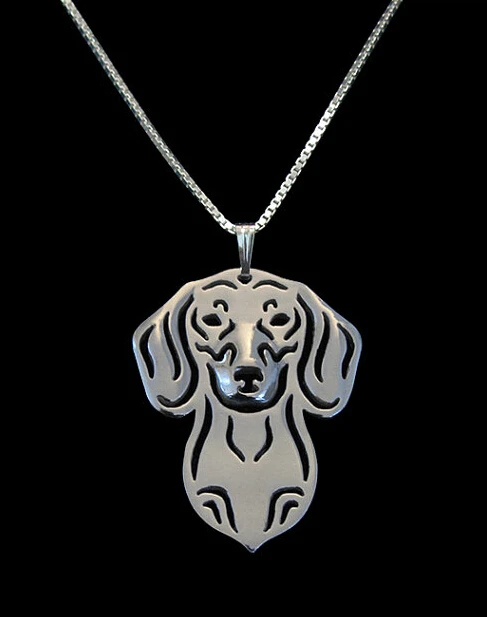 Ожерелье-чокер с подвеской в виде таксы для домашних животных рождественский