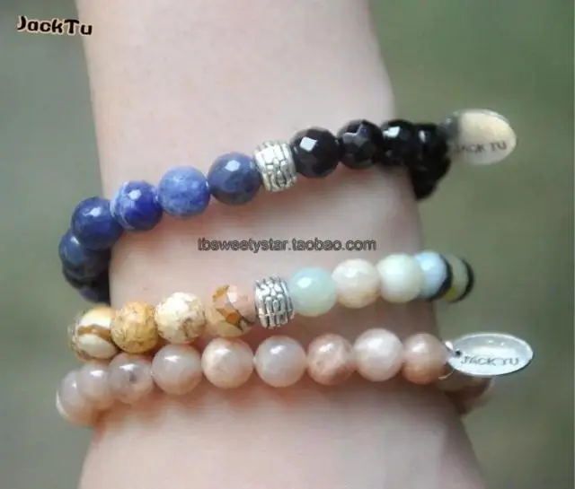 8 мм бисер sunstone браслет для девочки | Украшения и аксессуары