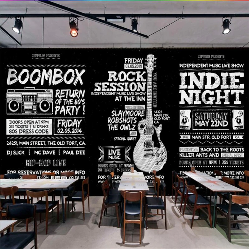 

Настенные обои beibehang на заказ, для гостиной, спальни, 3d винтажная доска в стиле ретро, рисунок мелом, рисунок для кафе