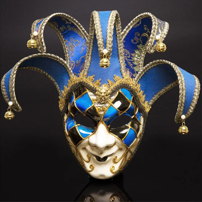 

Halloween Party Christmas Masquerade Dance Mask Full Face Party Cosplay Plastic Mask Italy Venice Film Acting Props Clown Mask