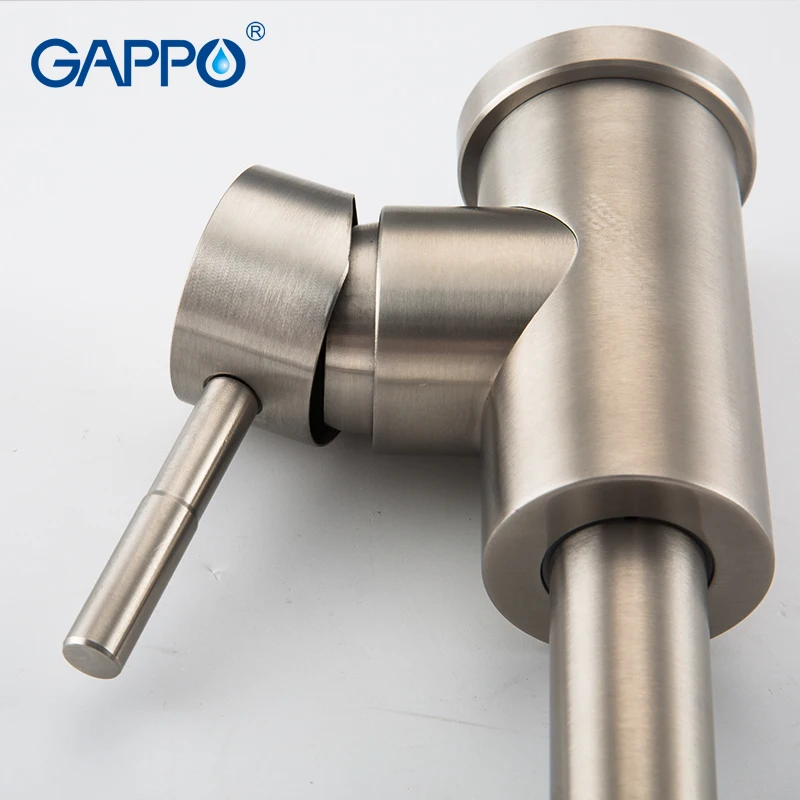 Смеситель из нержавеющей стали GAPPO 304 кухонный кран с одной ручкой одно отверстие