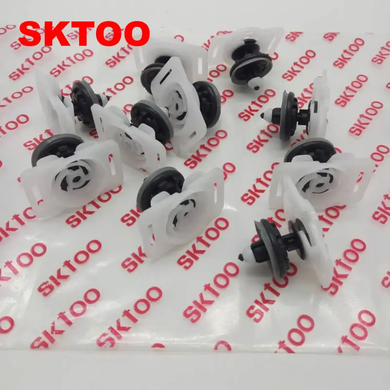 SKTOO 10 шт. для Volkswagen Golf Touran Suteng Maiteng Kai Di Audi дверная Пряжка дверная подкладка буфер обмена внутренняя отделка доска пряжка