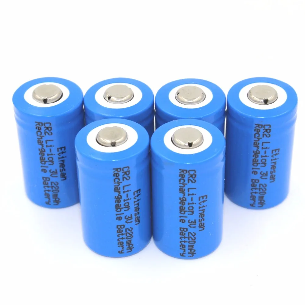 Литий ионные аккумуляторы Etinesan 15266( IFR CR2) 3 в 220 мАч 4 шт./лот|li-ion battery|battery safebattery lifepo4 |