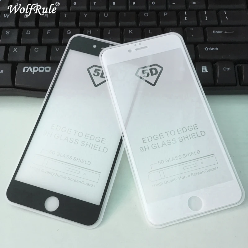 Закаленное стекло 5D с полным покрытием для Iphone 6 Plus Защитная пленка экрана iphone 6s