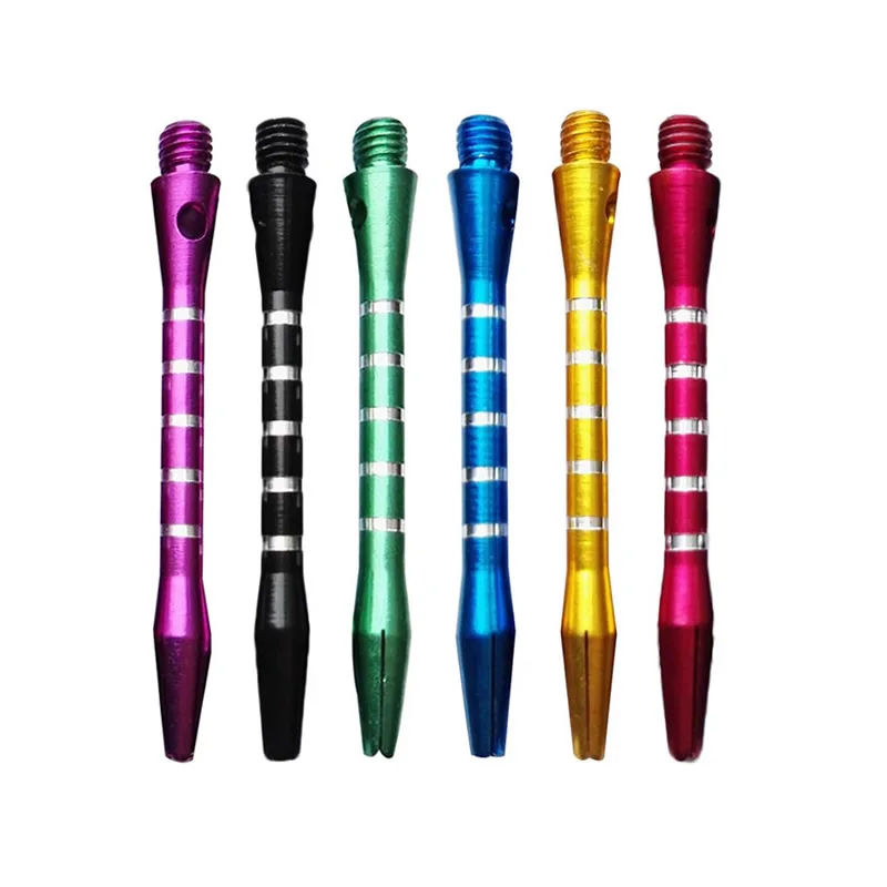 Mix Color 6 шт./компл. 2BA Алюминий сплав Дротика s валы дротики harrows стержни Дротика s Аксессуары 6 цветов 53 мм - Цвет: Mix Color