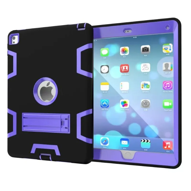 Heavy Duty Defender Hybrid Armor Impact Robot 3 In 1 Dual Color Rugged Hard Shockproof Case for iPad Air 2 6 Kickstand | Компьютеры и