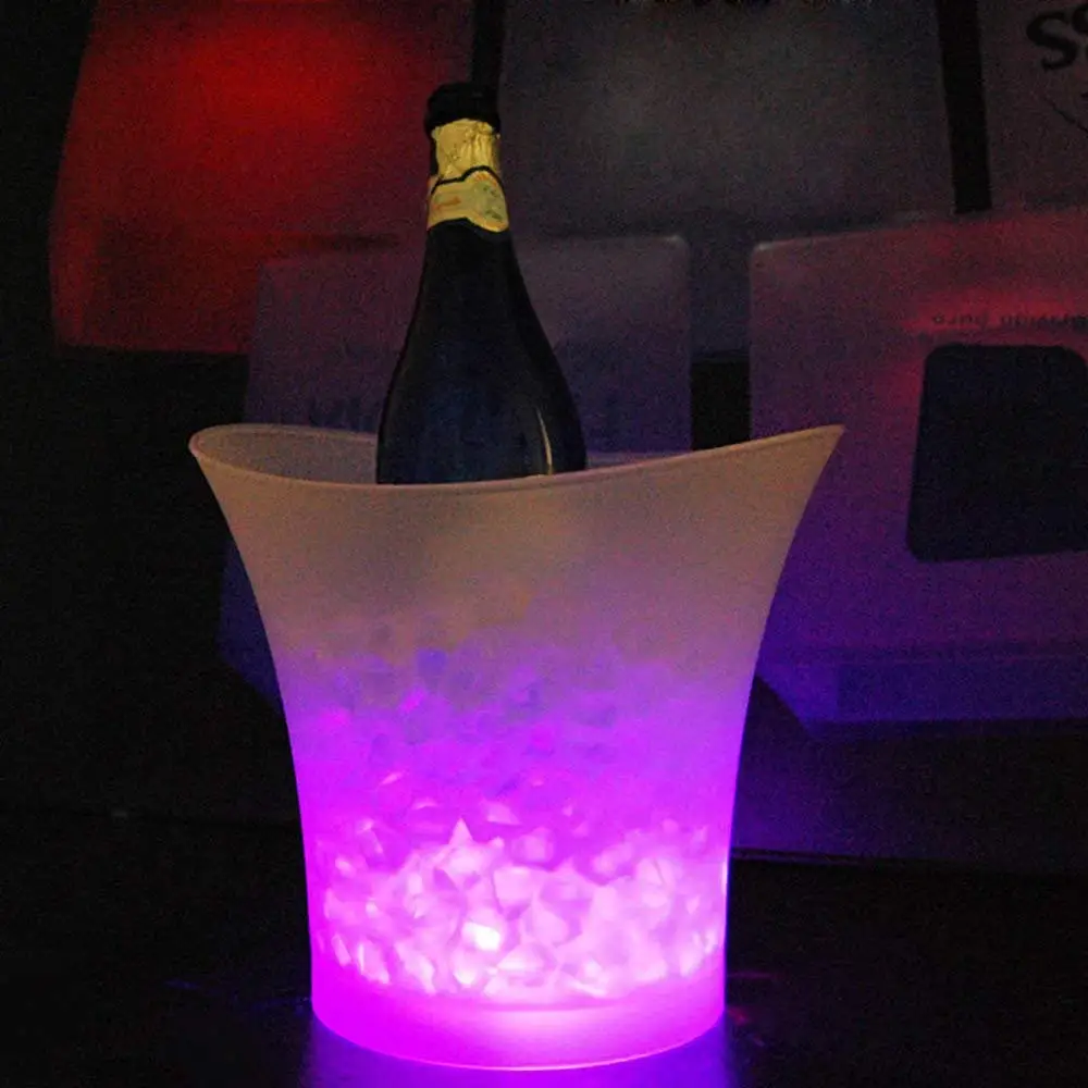 LED ведро льда Шампань охладитель пива вина Xmas Party 5L|Ведра и щипцы для льда| |