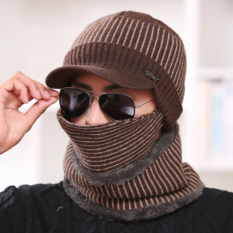 QUJIHAI зимняя шапка мужчины Skullies шапочки шапки для мужчин женщин шерстяной шарф
