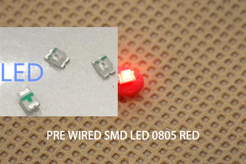2000 шт./лот для 100% новых SMD светодиодов 0805 красный Smds румяна рубин глубокая яркость