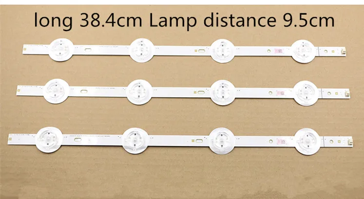 50PCS LEDs lamp concave hole spacing 95mm 3V concave mirror general TV LCD TV backlight strip 2015_65inch lamp bar