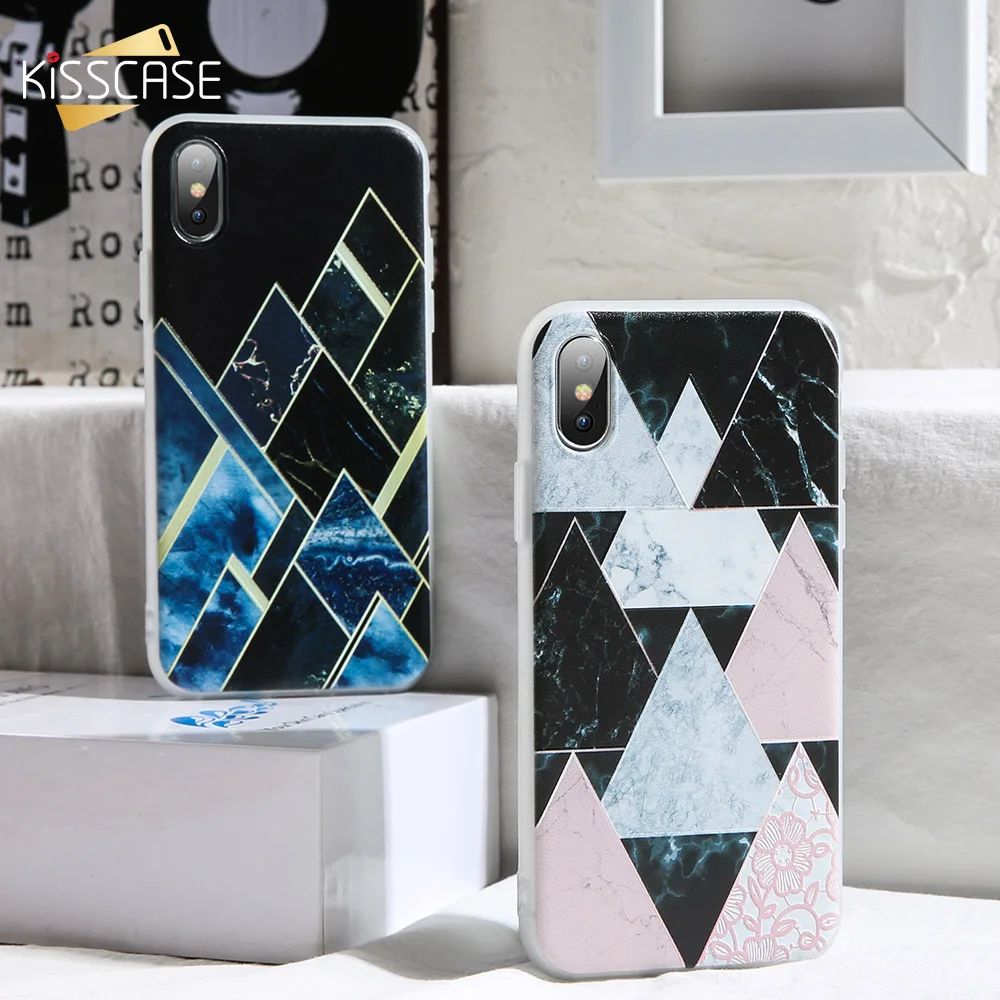 Чехол KISSCASE для телефона Xiaomi Mi 8 Ai A2 Lite мягкий силиконовый чехол с геометрическим