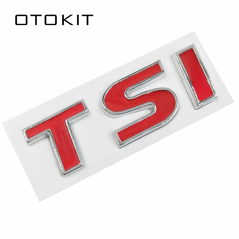 Металлический значок эмблема TSI для бокового крыла автомобиля заднего багажника