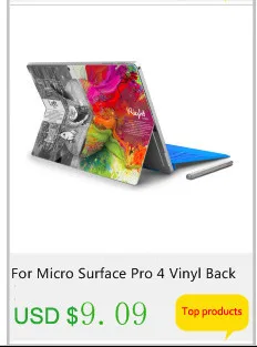 GOOYIYO-для Surface Pro 4 5 виниловая наклейка на заднюю панель Полная наклейка для планшета с рисунком цветная пленка для экрана в подарок