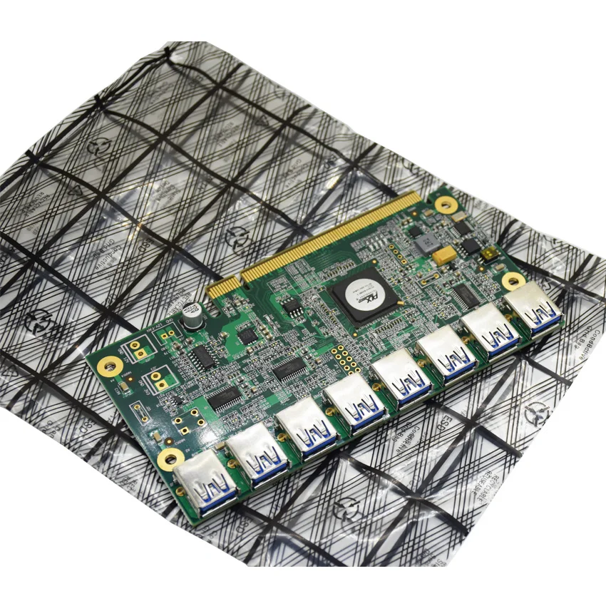 CNKESIN материнская плата PCI Express от 1 до 8 Mining Riser Card E x16 Data graphics SATA 8Pin адаптер карта для