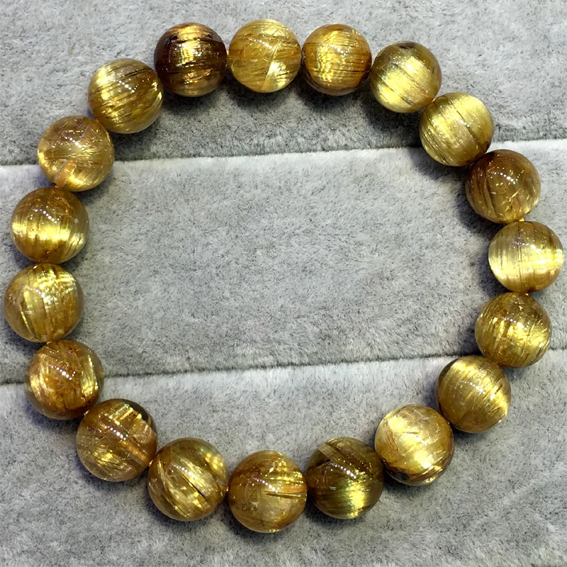 Высококачественный натуральный подлинный растягивающийся браслет из