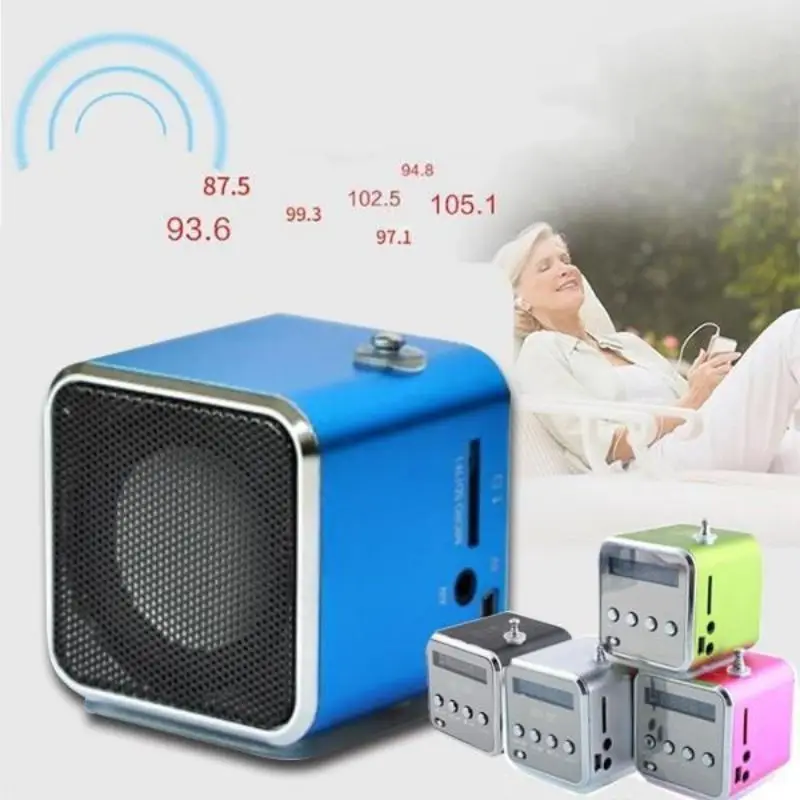 Портативный TD V26 мини динамик MP3 музыкальные плееры с ЖК поддержкой fm радио микро