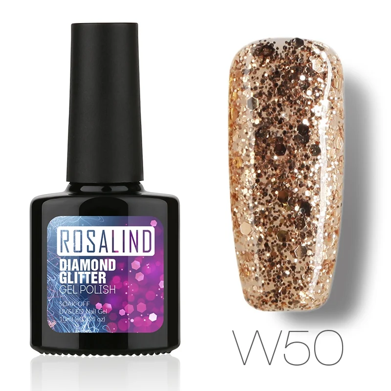 W50 ROSALIND Гель-лак для ногтей свежий цвет Полупостоянный УФ-лак замачиваемый белый для маникюра Гибридный Гель-лак для ногтей - Цвет: W50