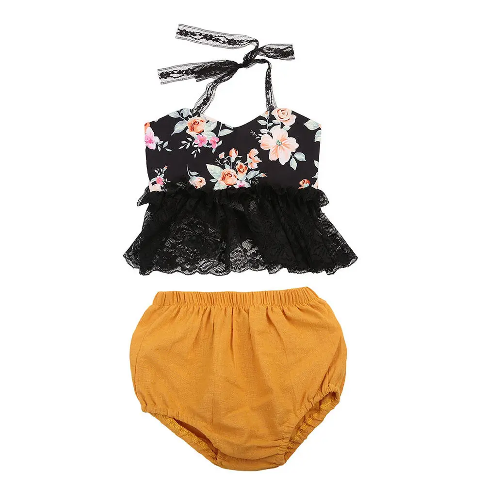 Для маленьких девочек s спинки Кружево Топы корректирующие без рукавов кружевные