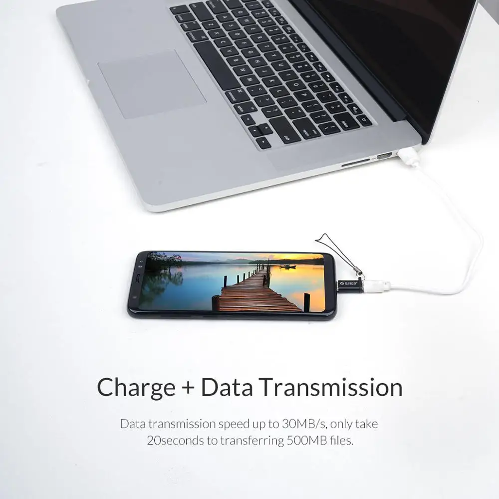 Микро USB OTG адаптер ORICO Type c 3 0 конвертер для зарядки и синхронизации данных