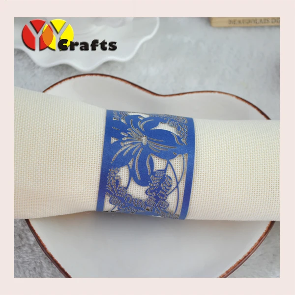 Элегантное винтажное ярко синее оформление для стола от поставщика