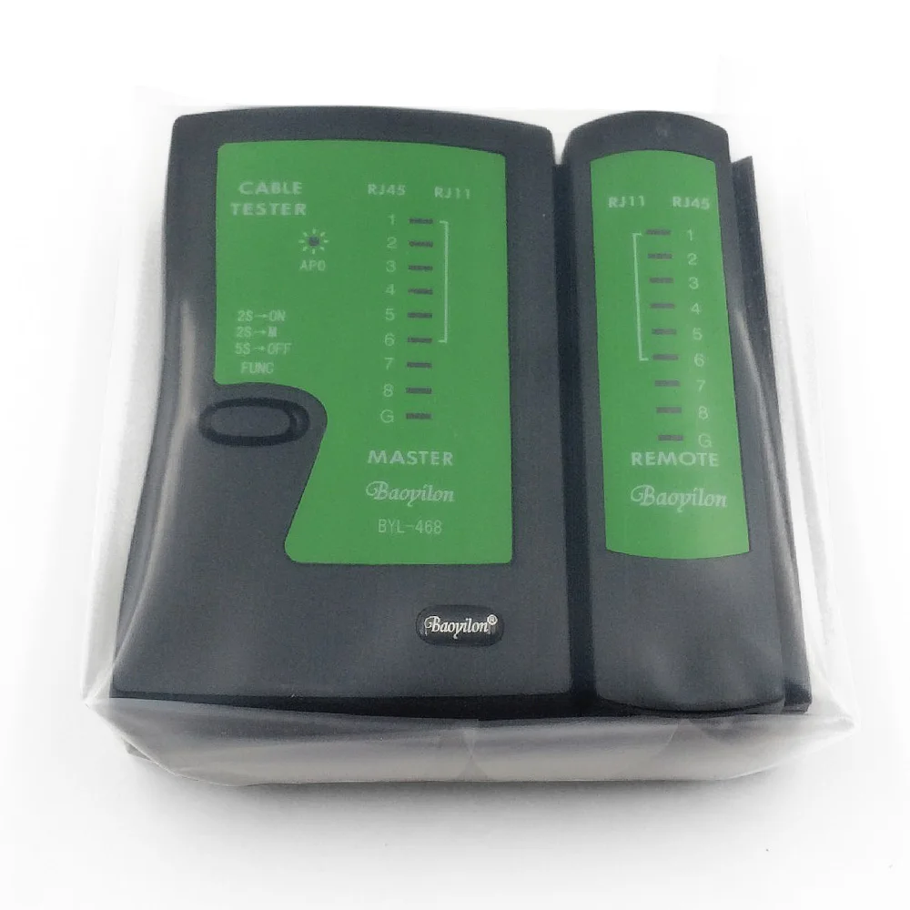 Тестер сетевого кабеля Ethernet RJ45 комплект инструментов портативный детектор