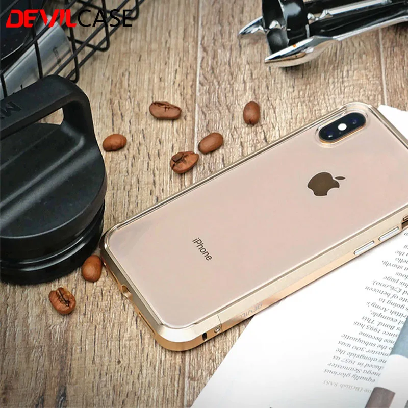 DEVILCASE Type One EVO бампер для iPhone XS Max 6 5 дюймов рамка + прозрачная задняя защита панели