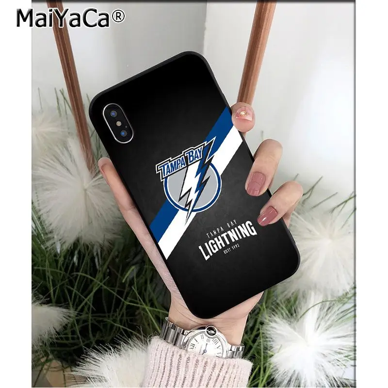 MaiYaCa Tampa Bay Lightning чехол для телефона высокого качества для Apple iPhone 8 7 6 6S Plus X XS MAX 5 5S SE XR Чехол для мобильного телефона