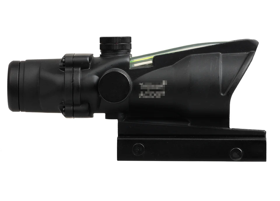 ACOG тактический страйкбол Спорт 4x32 охотничий страйкбол красный точечный Тактический зритель голографический волоконно-оптический Коллиматорный прицел