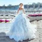 Женское прозрачное свадебное платье It's yiiya, белое ТРАПЕЦИЕВИДНОЕ ПЛАТЬЕ с круглым вырезом, рукавами до локтей и аппликацией на лето 2019