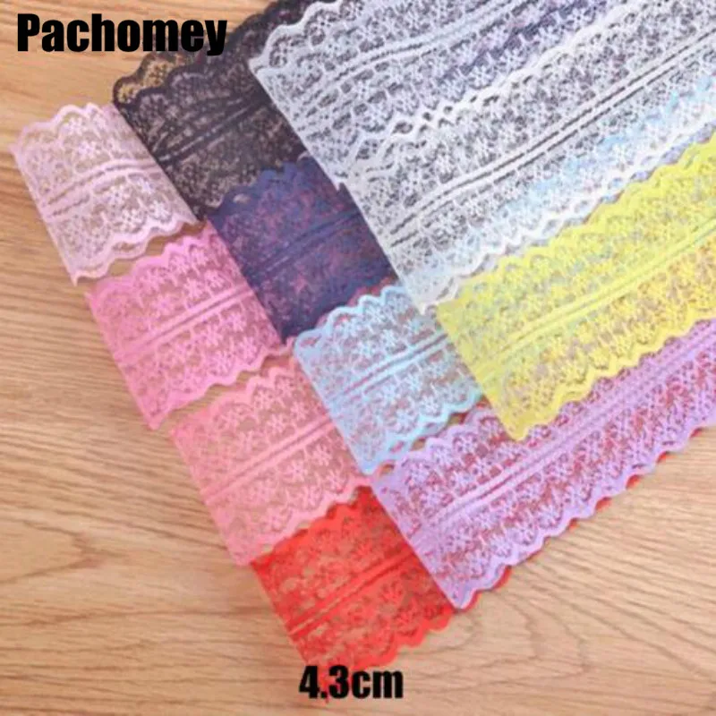 20 ярдов/партия красивая белая кружевная лента с вышивкой для шитья свадебного