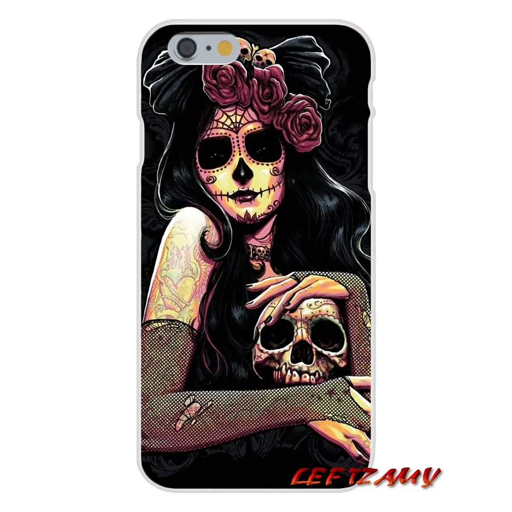 Готические черепа для Samsung Galaxy S4 S5 MINI S6 S7 edge S8 S9 S10 Plus Note 3 4 5 8 9 Аксессуары чехлы