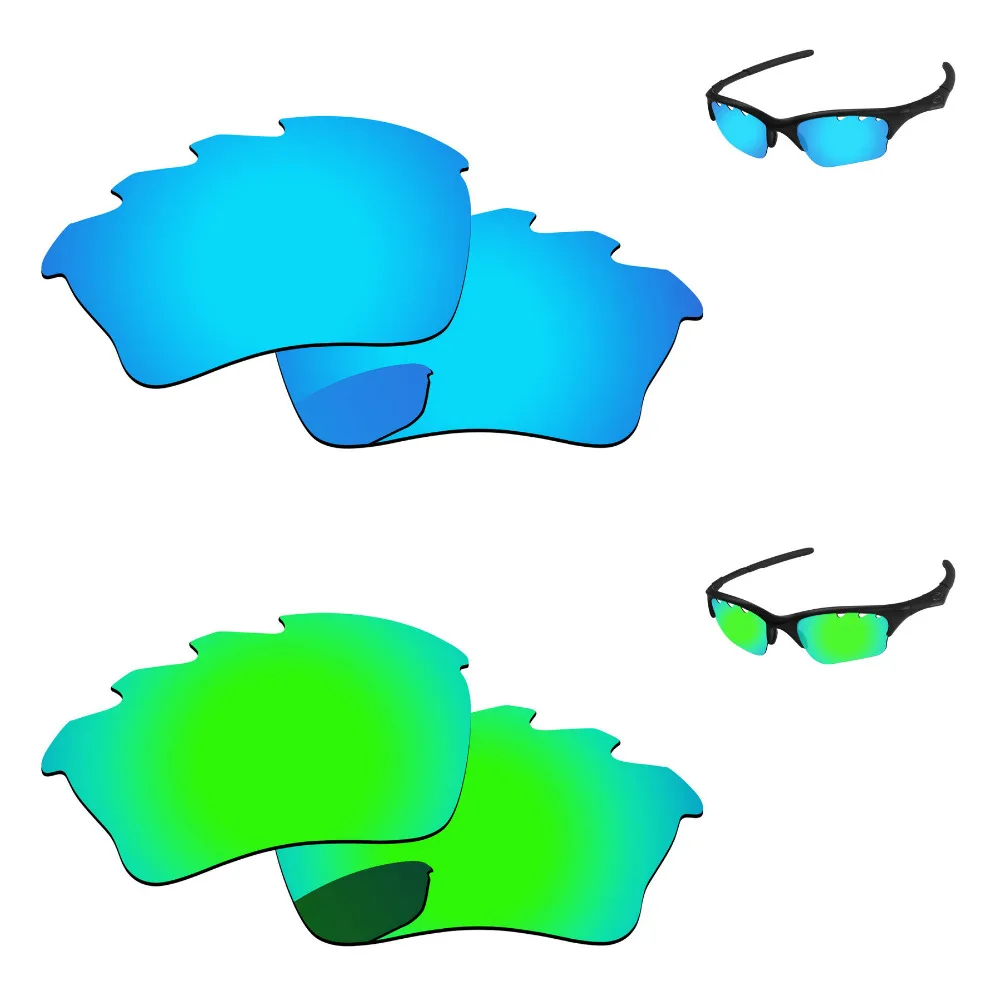 

Синий и изумрудно-зеленый 2 пары поляризованных сменных линз для полукуртки XLJ оправа солнцезащитных очков с вентиляцией 100% UVA & UVB защита