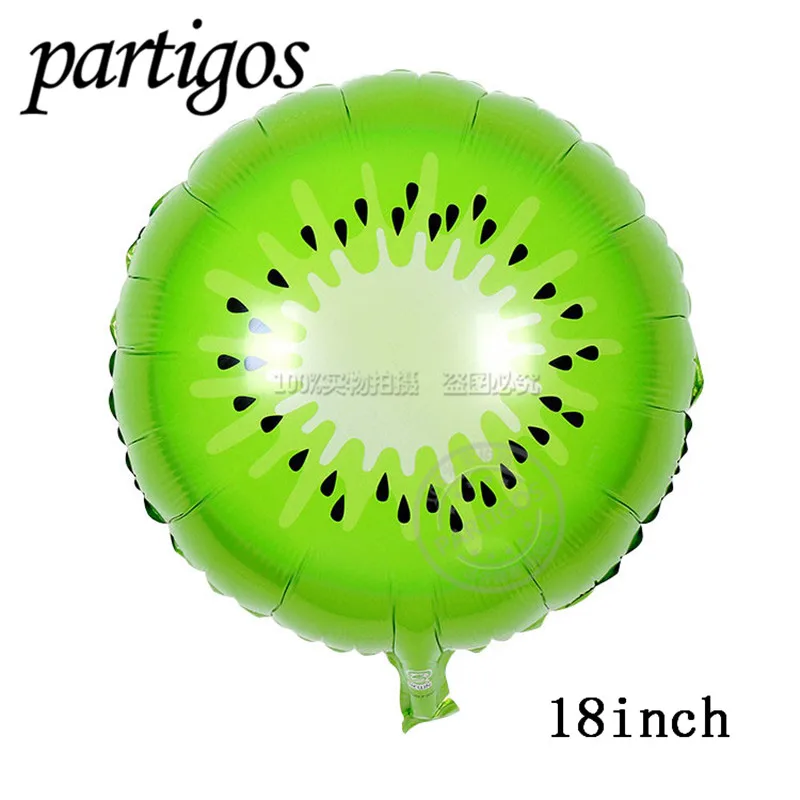 18inch Kiwifruit 1 шт фрукты овощи шары Для летних вечеринок Декор клубника ананас арбуз мяч гелий Гавайи партия Декор тропические фрукты - Цвет: 18inch Kiwifruit